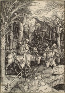 Jomfru Marias liv: Flukten til Egypt av Albrecht Dürer