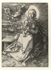 Madonnaen kronet av en engel, 1520 av Albrecht Dürer
