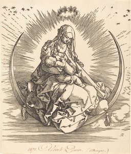 Madonnaen på halvmånen, 15101511. av Albrecht Dürer