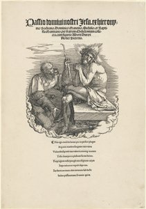 Sorgens mann hånet av en soldat av Albrecht Dürer
