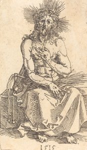 The Man of Sorrows sittende, 1515. av Albrecht Dürer