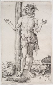 Sorgens mann stående, med hendene hevet av Albrecht Dürer