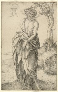 Sorgens mann med hender bundet av Albrecht Dürer