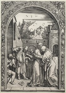 Møtet mellom Joachim og Anna ved Golden Gate av Albrecht Dürer