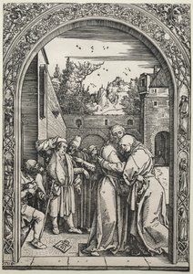 Møtet mellom Joachim og Anna ved Golden Gate, 1504. av Albrecht Dürer