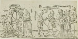 Michelfeldt-teppet (Allegori om sosial urettferdighet), første del av tre av Albrecht Dürer