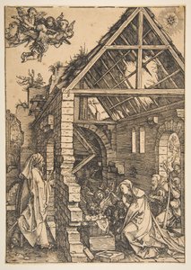 The Nativity, fra The Life of the Virgin, 1502-3. av Albrecht Dürer