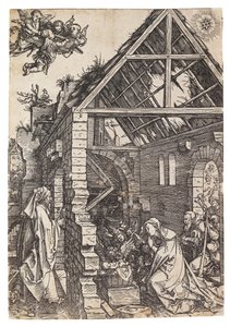 The Nativity of Christ, fra serien The Life of the Virgin, ca 1503. av Albrecht Dürer