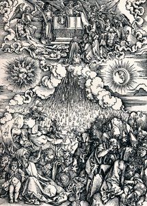 Åpningen av det femte og sjette segl, 1498 1906 av Albrecht Dürer