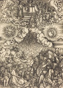 Åpningen av det femte og sjette segl, ca. 1497. av Albrecht Dürer