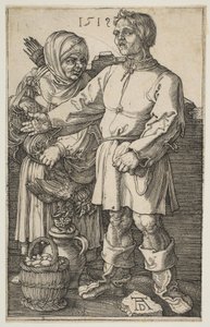 Bondeparet på markedet, 1519. av Albrecht Dürer