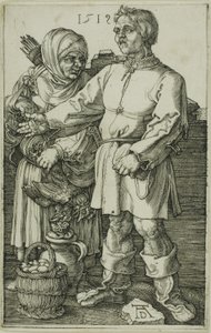 Bonden og hans kone på markedet av Albrecht Dürer