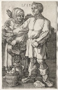 Bøndene på markedet, 1519. av Albrecht Dürer