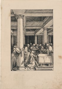 Presentasjonen av Kristus i tempelet, fra Jomfruens liv av Albrecht Dürer
