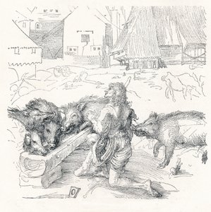 Den fortapte sønn, c1497, 1906 av Albrecht Dürer