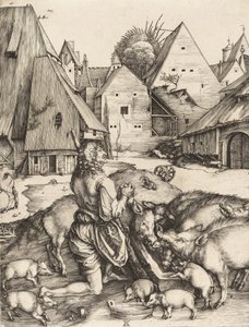Den fortapte sønn, ca. 1496. av Albrecht Dürer