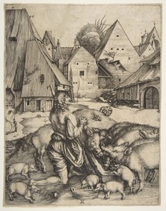 Den fortapte sønn, ca. 1496. av Albrecht Dürer