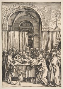 The Rejection of Joachims Offer, fra The Life of the Virgin, ca. 1504. av Albrecht Dürer