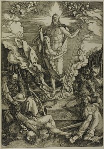 Oppstandelsen, fra The Large Passion av Albrecht Dürer