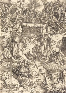 De syv englene med trompetene, 1498. av Albrecht Dürer