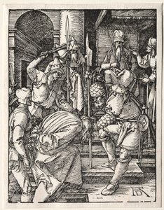 Den lille lidenskapen: Kristus før Annas, 1509-1511. av Albrecht Dürer