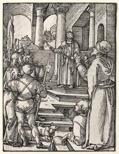 Den lille lidenskapen: Kristus før Pilatus av Albrecht Dürer