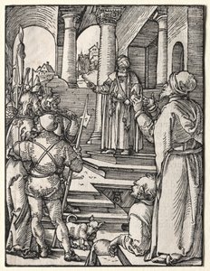 Den lille lidenskapen: Kristus før Pilatus, ca. 1509-1511. av Albrecht Dürer