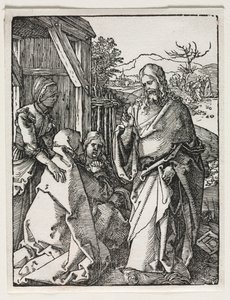 Den lille lidenskapen: Kristus tar avskjed med jomfruen av Albrecht Dürer