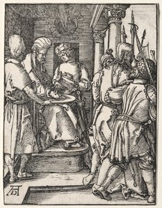 Den lille lidenskapen: Pilatus vasker hendene, 1509-1511. av Albrecht Dürer