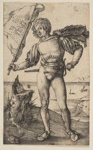 Fanebæreren, ca. 1501. av Albrecht Dürer