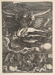 Sudarium holdt av en engel, 1516. av Albrecht Dürer