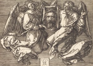 Sudarium holdt av to engler, 1513. av Albrecht Dürer