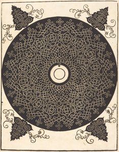 Den tredje knuten (med en svart sirkel på en hvit medaljong) av Albrecht Dürer