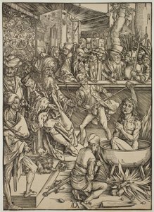 Torturen av St. Johannes evangelisten av Albrecht Dürer
