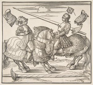 Turneringen på hesteryggen, ca. 151718. av Albrecht Dürer