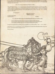The Triumphal Chariot of Maximilian I (The Great Triumphal Car) [plate 8 av 8] av Albrecht Dürer