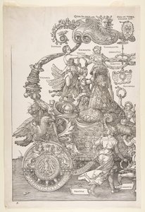 The Triumphal Chariot of Maximilian I The Great Tri..., antagelig ferdig ca. 1518, publisert 1522. av Albrecht Dürer