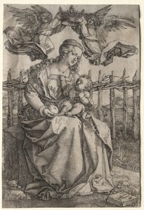 Jomfruen kronet av to engler, 1518. av Albrecht Dürer