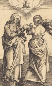 Jomfruen og barnet med Saint Anne, ca. 1500. av Albrecht Dürer