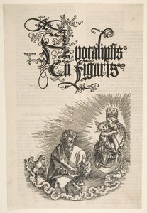 Jomfruen og den hellige Johannes, fra apokalypsen, 1511. av Albrecht Dürer