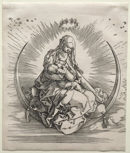Jomfruen på en halvmåne, ca. 1510-1511. av Albrecht Dürer