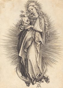 Jomfruen på halvmånen, ca. 14981499. av Albrecht Dürer