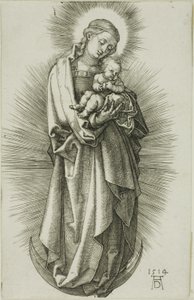 Jomfruen på halvmånen med et diadem av Albrecht Dürer