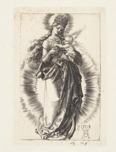 Jomfruen på halvmånen med en krone av stjerner av Albrecht Dürer
