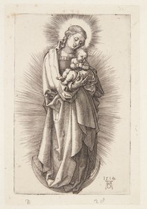Jomfruen på halvmånen med diadem av Albrecht Dürer