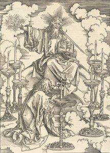 Visjonen om de syv lysestaker, 1498. av Albrecht Dürer