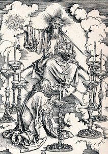 The Vision of the Seven Candlesticks, 1498 1906. av Albrecht Dürer