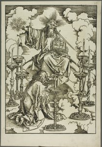 The Vision of the Seven Candlesticks, fra The Apocalypse av Albrecht Dürer