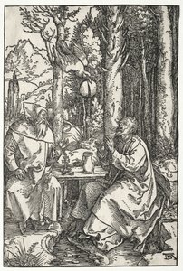 St. Anthonys besøk til St. Paul Eremitten av Albrecht Dürer