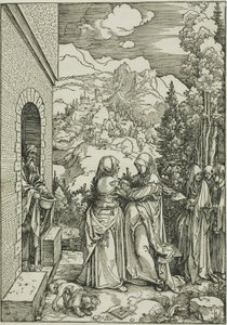 The Visitation, fra The Life of the Virgin av Albrecht Dürer